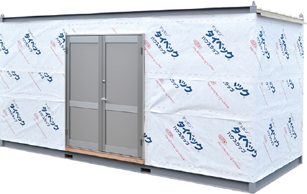 moisture-permeable waterproof sheets installed on outer walls