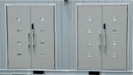 appearance of insulated double doors
