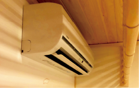 installation image of a standard air conditioner