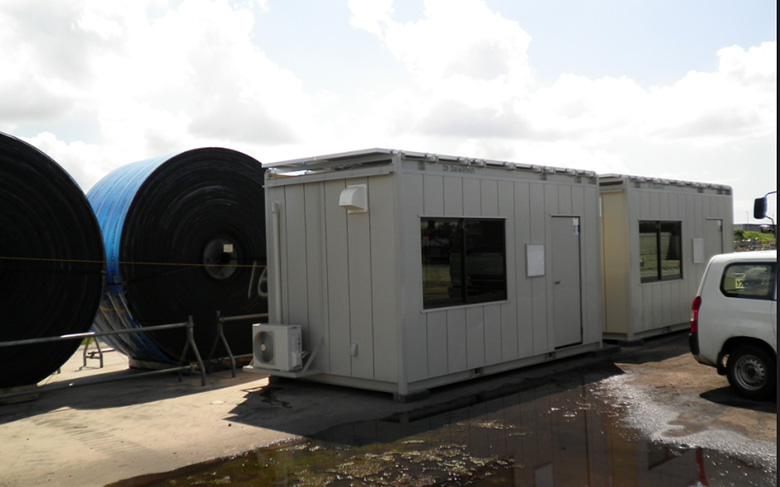 photo 1 of our solar power houses installed at the steelworks