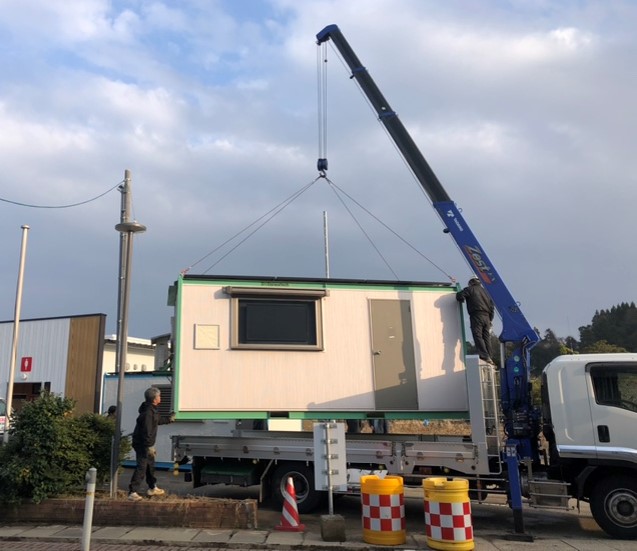 photo of installing Daiwatech warehouse in Noto