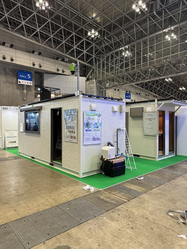 photo of exhibiting Daiwatech's solar system houses
