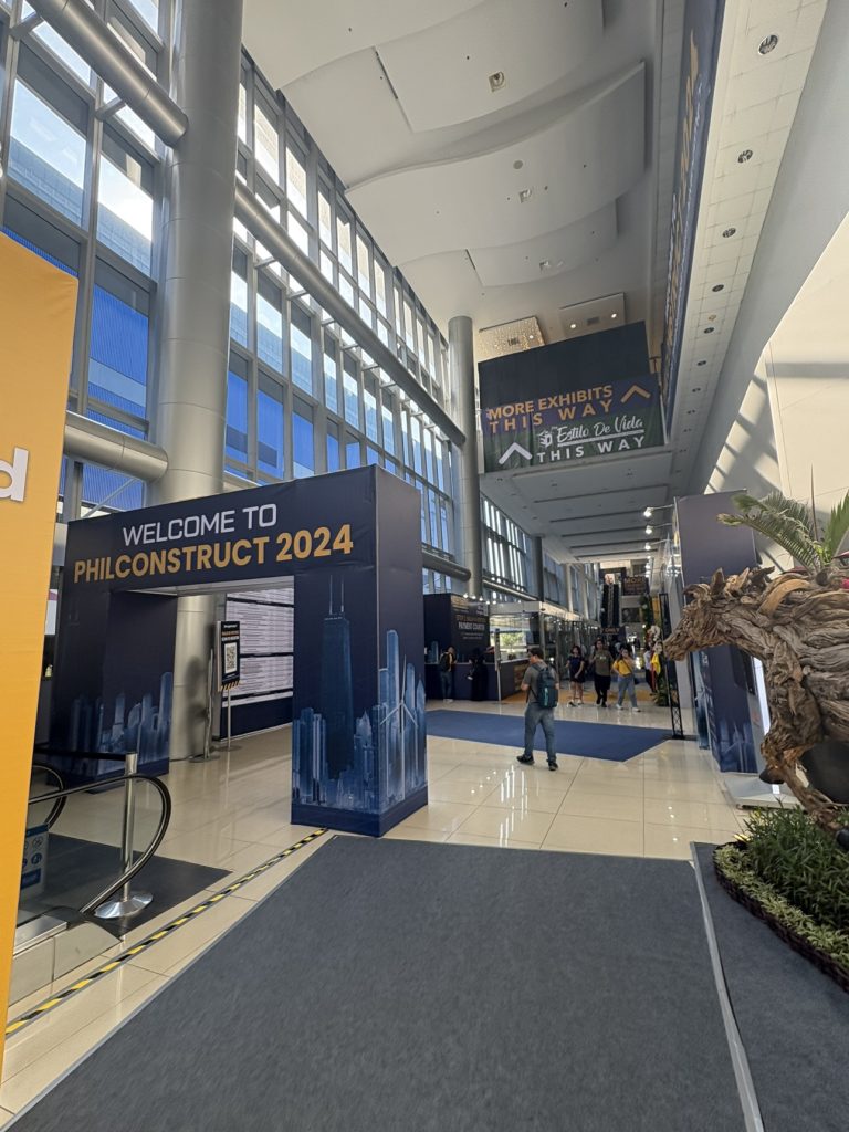 an entrance of the PHILCONSTRUCT exhibition 2024