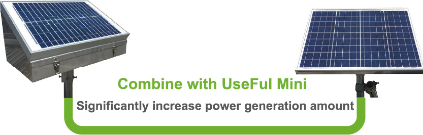 Combine with UseFul Mini, Significantly increase power generation amount