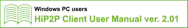 Download link of the HiP2P Client User Manual ver. 2.01